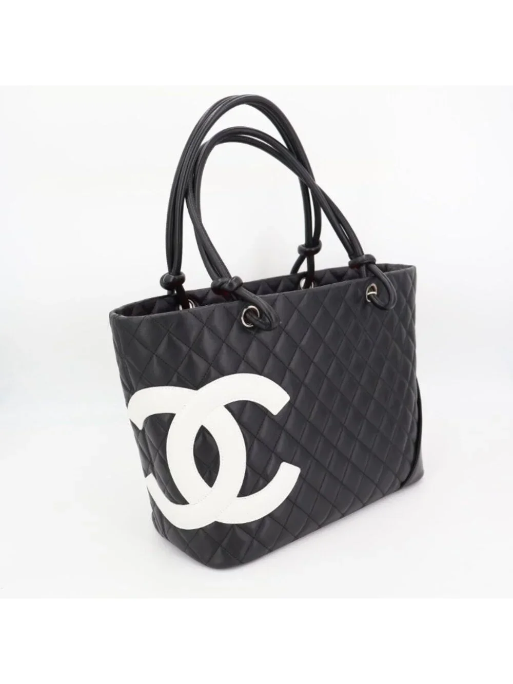 Chanel Cambon Line CC Logo Large Tote Shoulder Bag